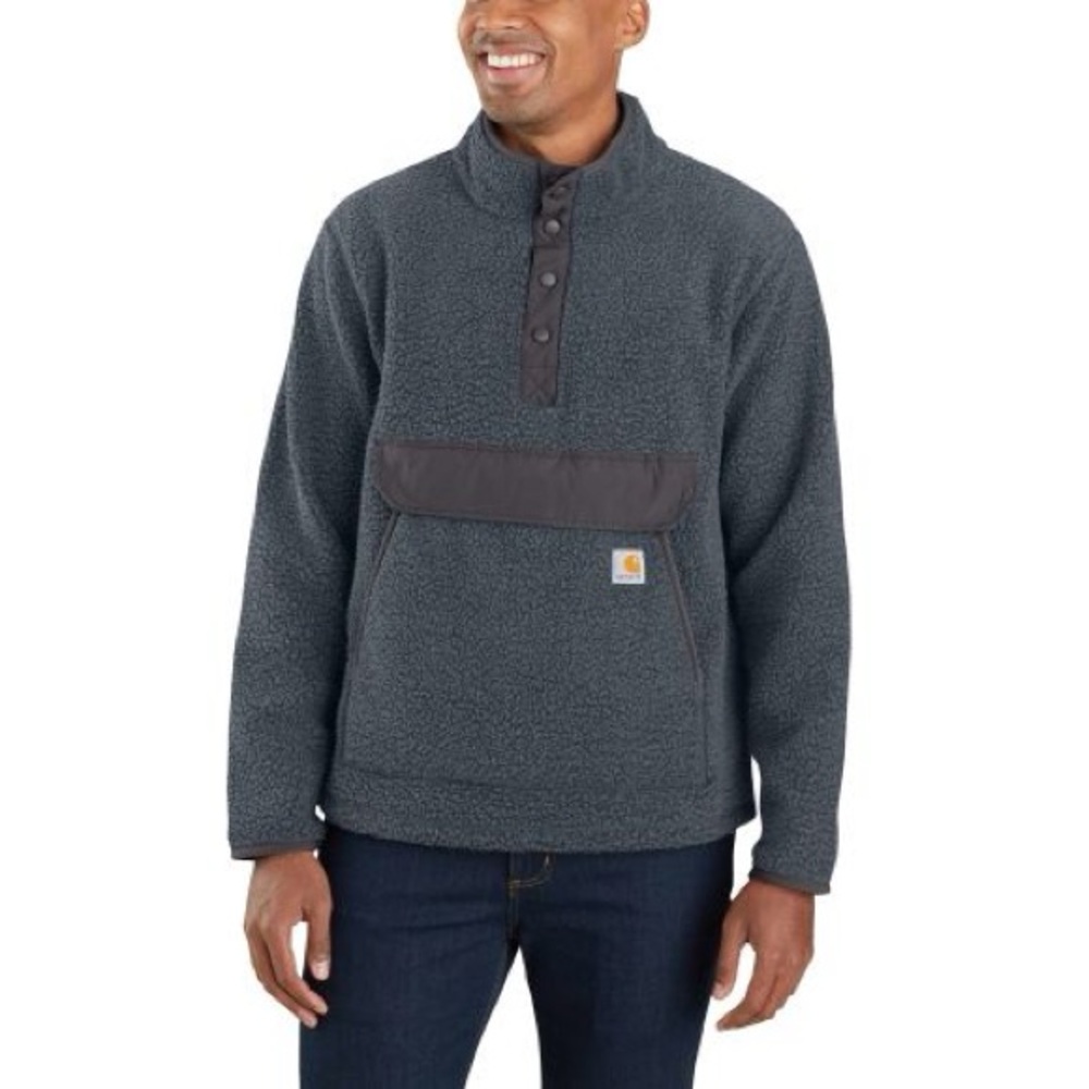 Carhartt Relaxed Fit Fleece Snap Front Jacket  2 Warmer Rating $99 Retail